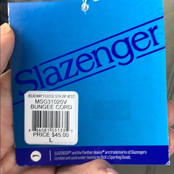 Slazenger NWT fleece lined 1/4 zip golf vest sz L - Picture 4 of 11